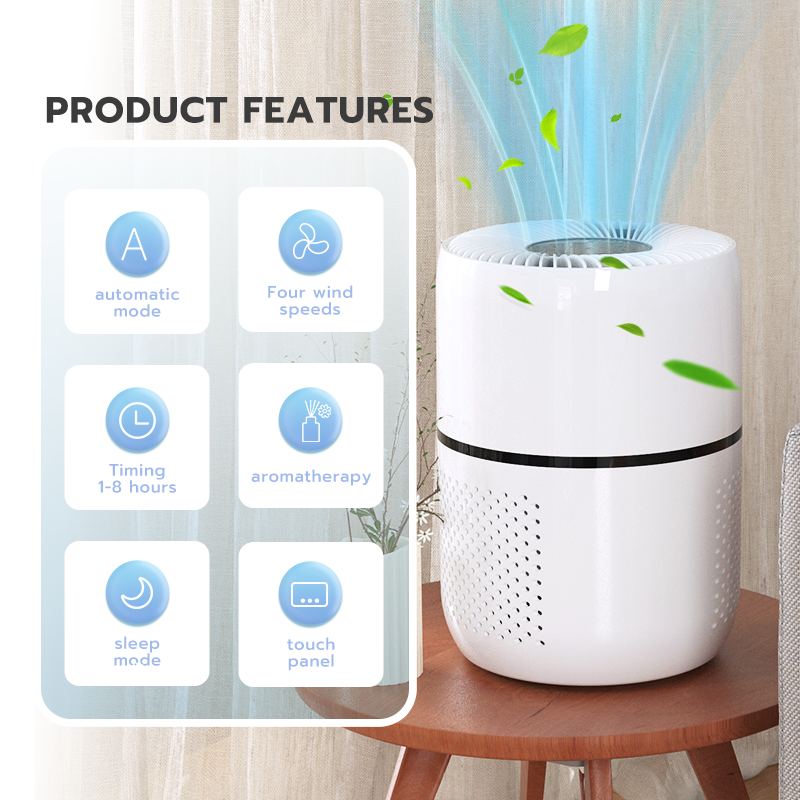 Escritorio de escritorio UV Aromaterapia Desktop Ozone Ozone Purificador de aire libre para el hogar