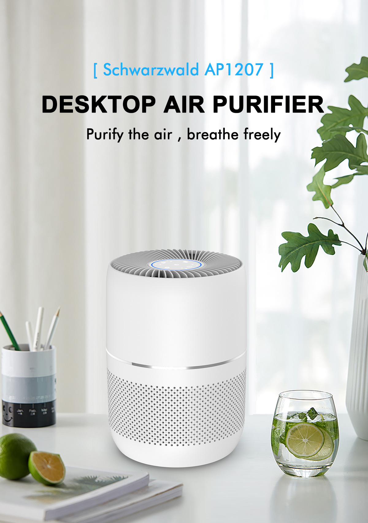 Purificador de aire de filtro HEPA personal para sala de estar