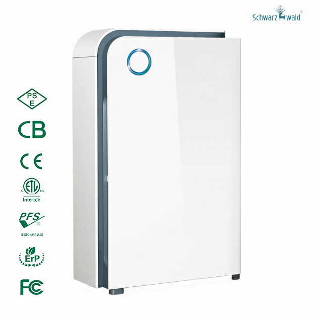 Purificador de aire del filtro HEPA de control automático con lámpara UV