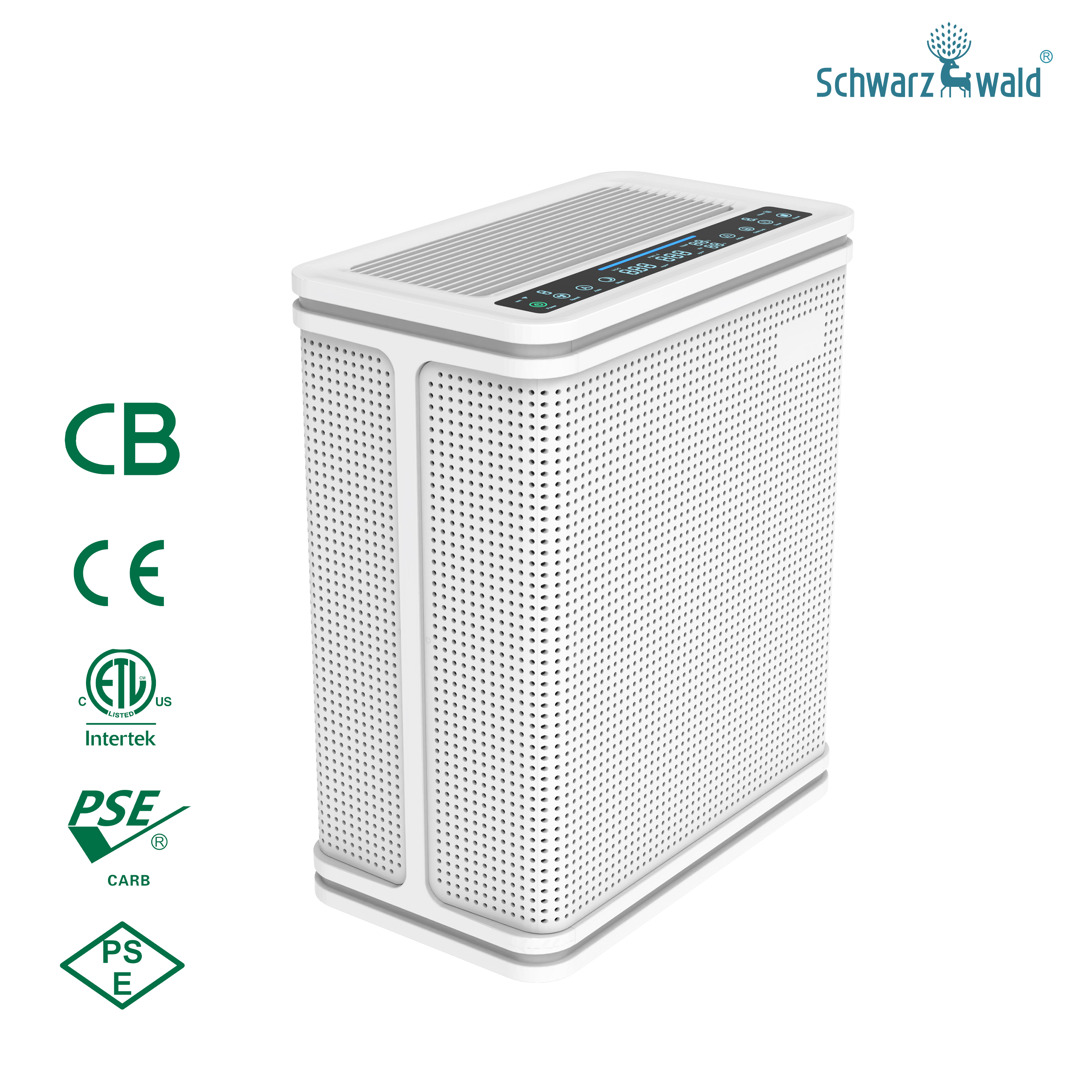 Sensor de filtro doble TVOC Sensor Hepa Air Purifier