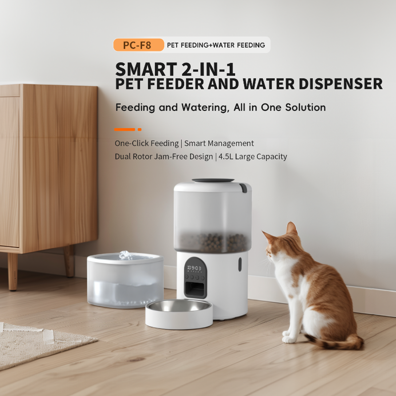 2 en 1 cámara wifi alimentadores de gatos automáticos inteligentes cronometrados para gatos y perros alimentador de mascotas de acero inoxidable dispensador de alimentos secos